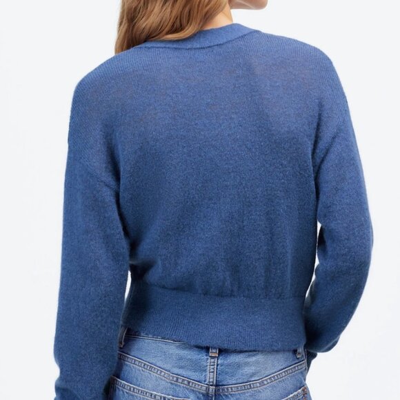Madewell Blue Women's Cardigan Sweater - Picture 3 of 12